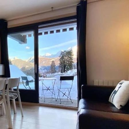 La Marmotte: Vue Mont Blanc, Terrasse, Parking Lägenhet Combloux Exteriör bild