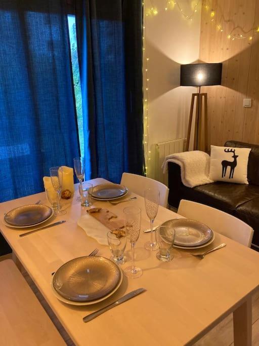 La Marmotte: Vue Mont Blanc, Terrasse, Parking Lägenhet Combloux Exteriör bild