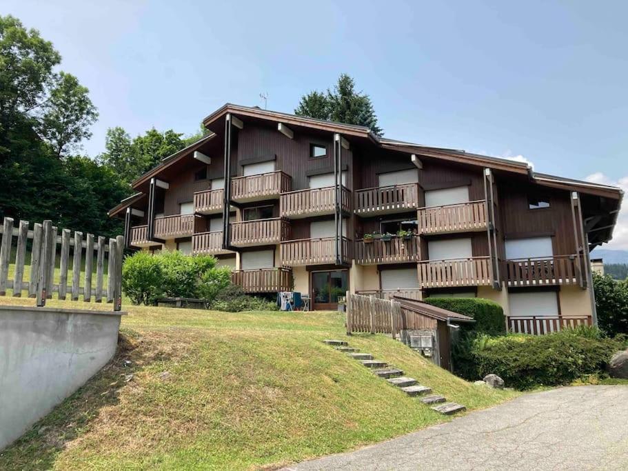 La Marmotte: Vue Mont Blanc, Terrasse, Parking Lägenhet Combloux Exteriör bild